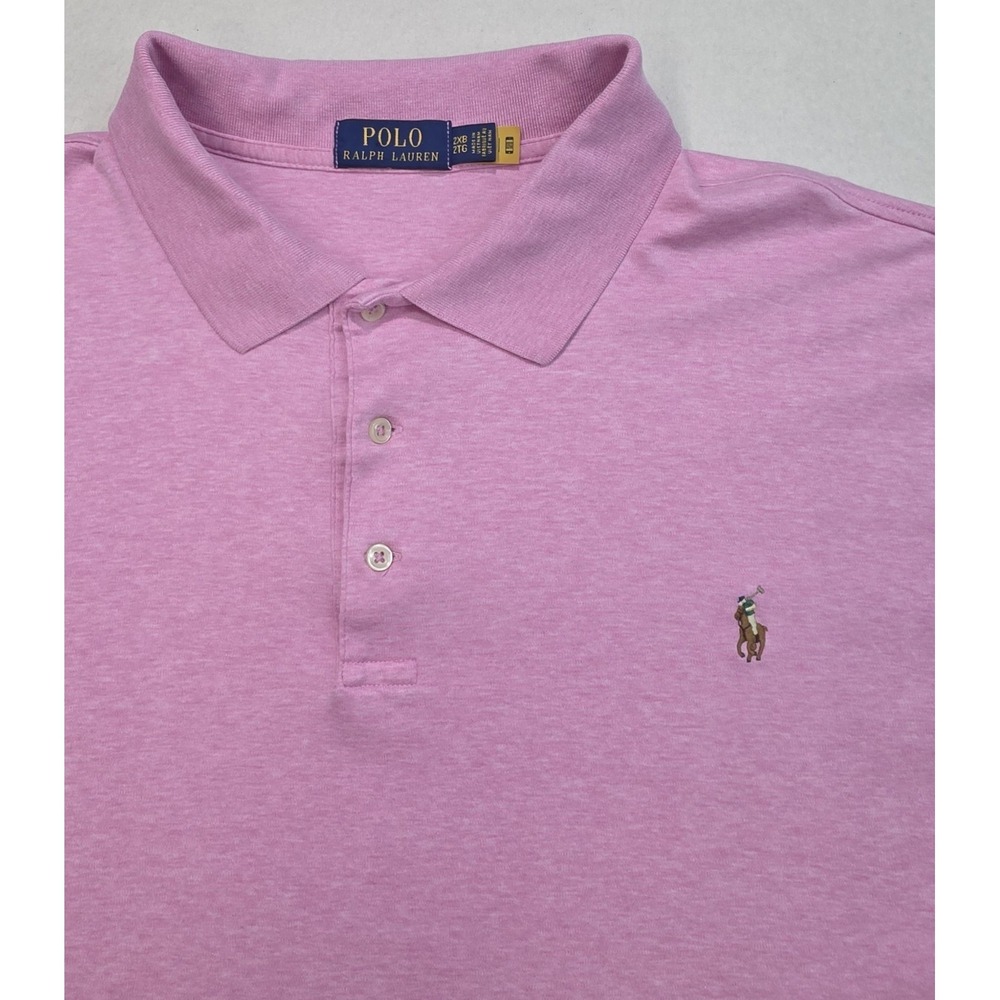 Polo by Ralph Lauren Pink Polo Shirt with Embroidered Pony